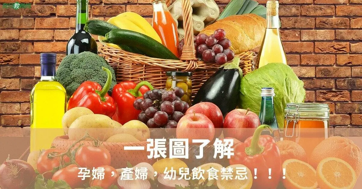 一張圖了解孕婦，產婦，幼兒飲食禁忌！！！