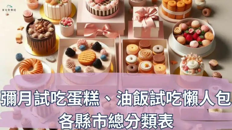 彌月蛋糕各縣市總分類表