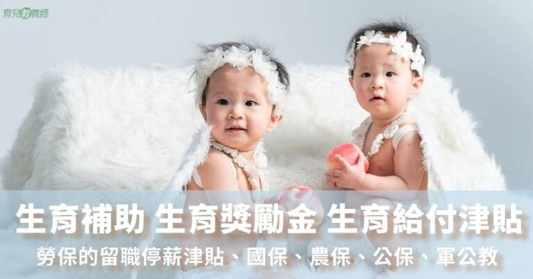 親生育補助 生育獎勵金 生育給付津貼