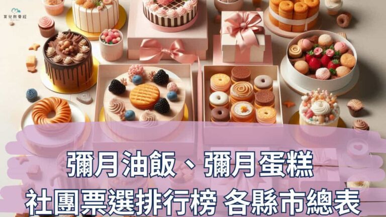彌月油飯、彌月蛋糕 社團票選排行榜 各縣市總表