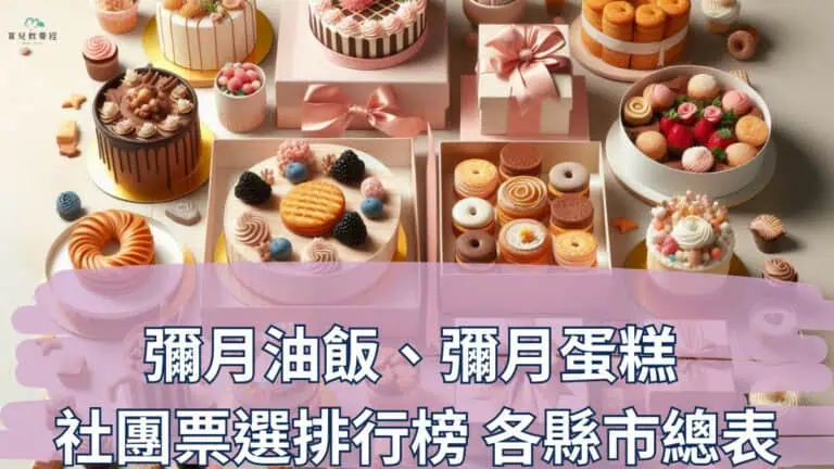 彌月油飯、彌月蛋糕 社團票選排行榜 各縣市總表