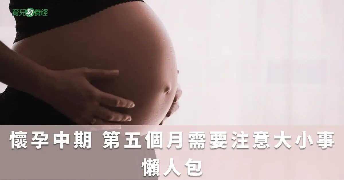懷孕中期 第五個月需要注意大小事懶人包