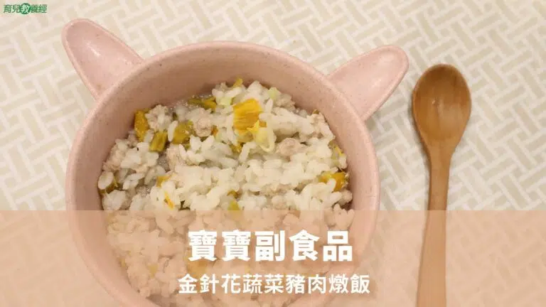 金針花蔬菜豬肉燉飯