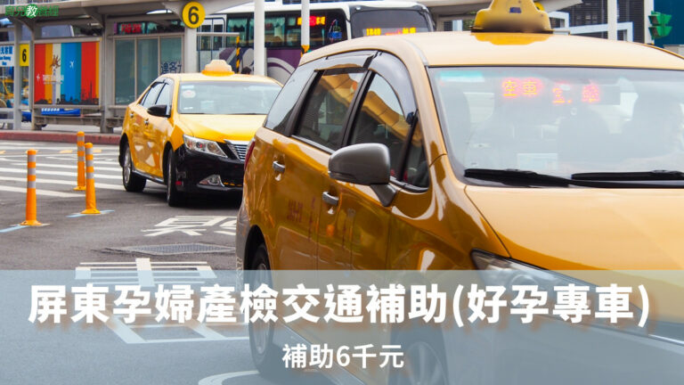 屏東孕婦產檢交通補助(好孕專車)