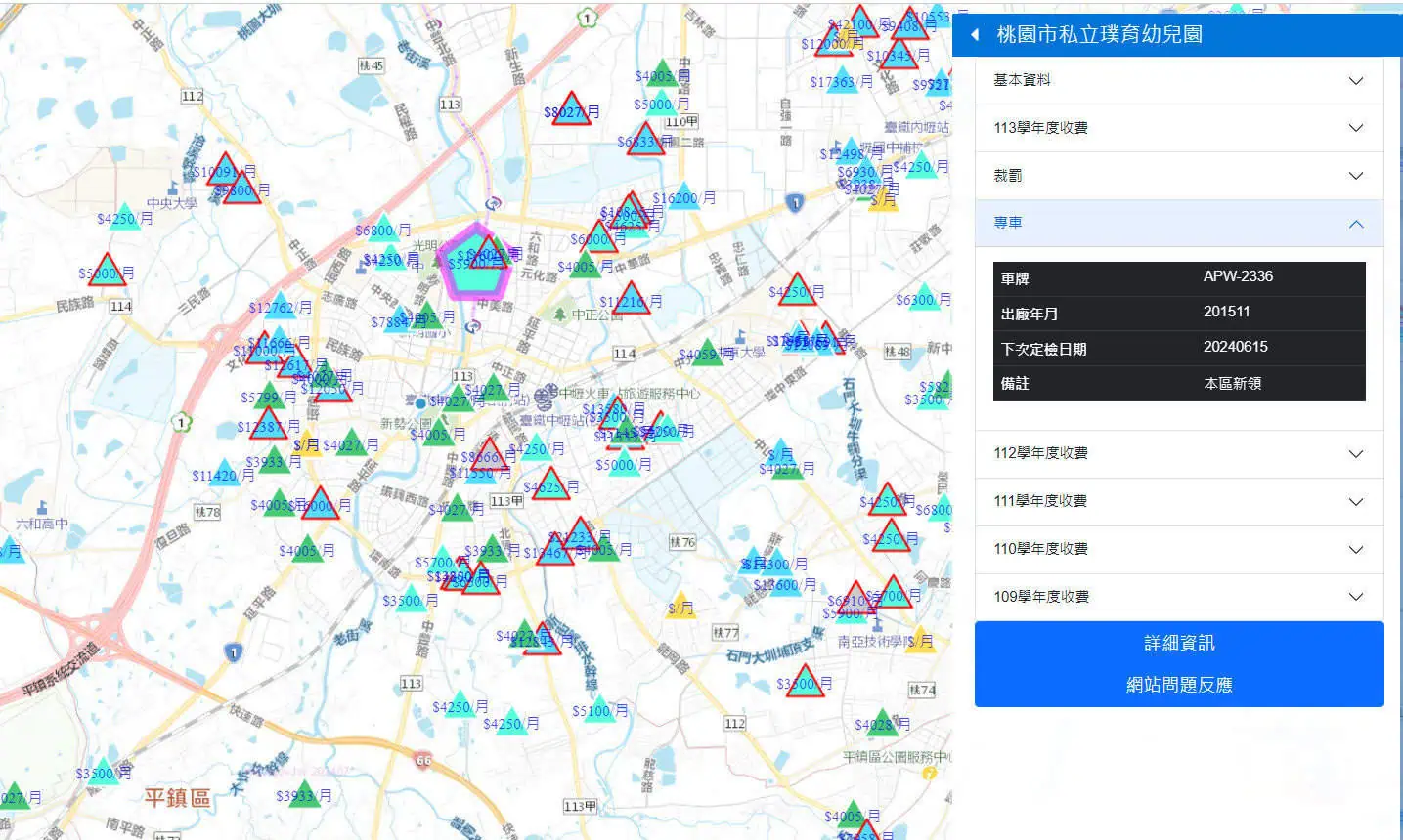 台灣幼兒園地圖