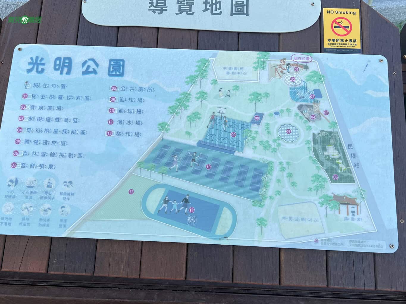 光明公園 設施分布圖