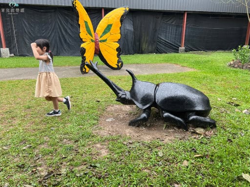 豐年農場 假裝獨角仙追著跑