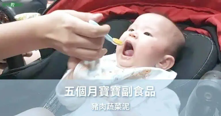 五個月副食品 豬肉蔬菜泥