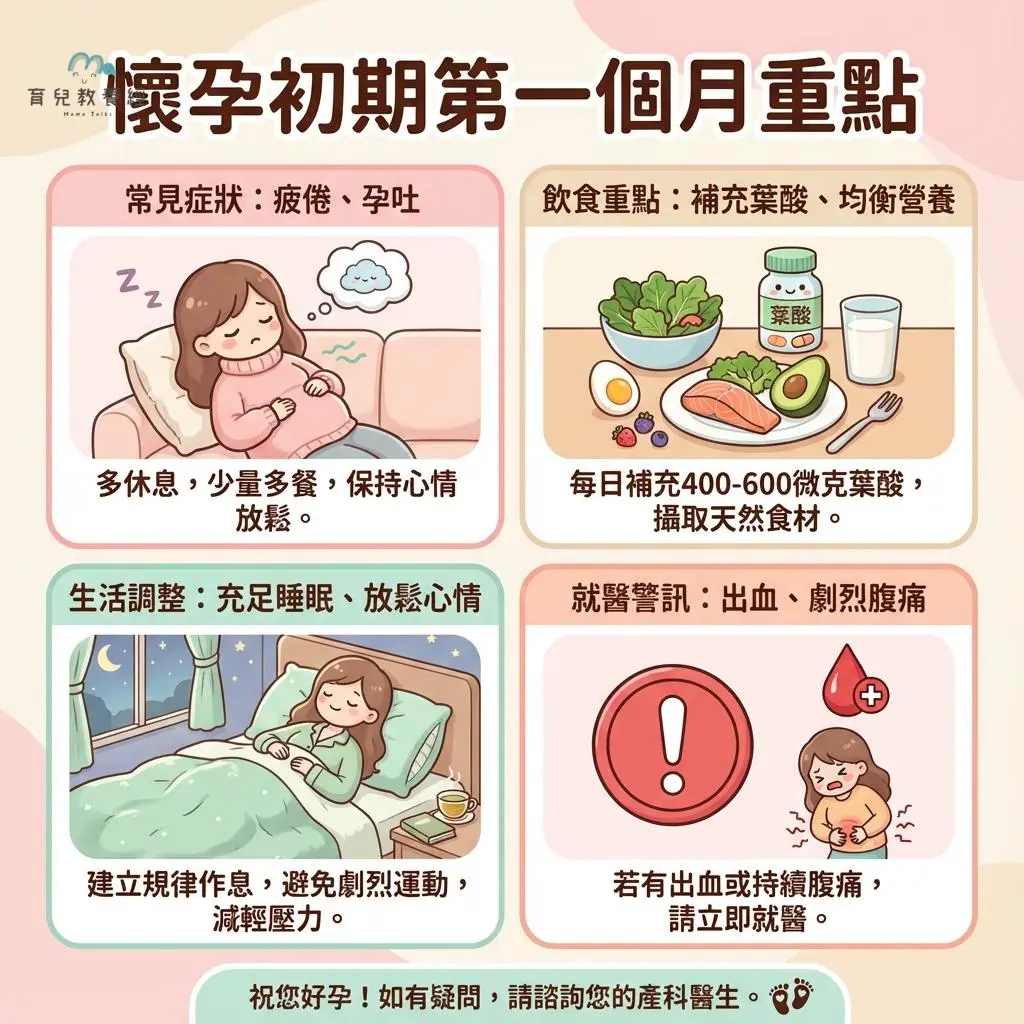 第一個月重點幫妳畫好了 - 懷孕初期霧煞煞?第一個月重點幫妳畫好了! - 圖 2