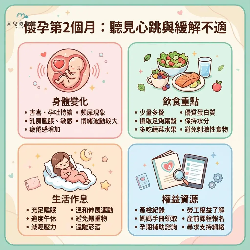 懷孕 - 懷孕初期第二個月(5-8週) 迎接寶寶心跳與面對懷孕初期症 - 圖 4