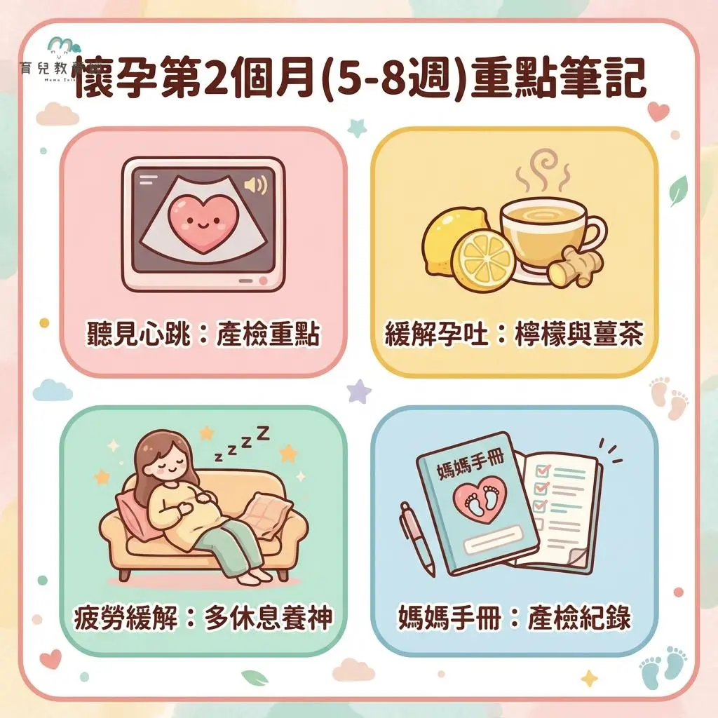 懷孕 - 懷孕初期第二個月(5-8週) 迎接寶寶心跳與面對懷孕初期症 - 圖 5