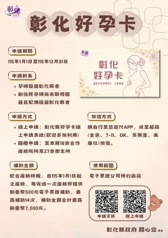 彰化好孕卡申請
