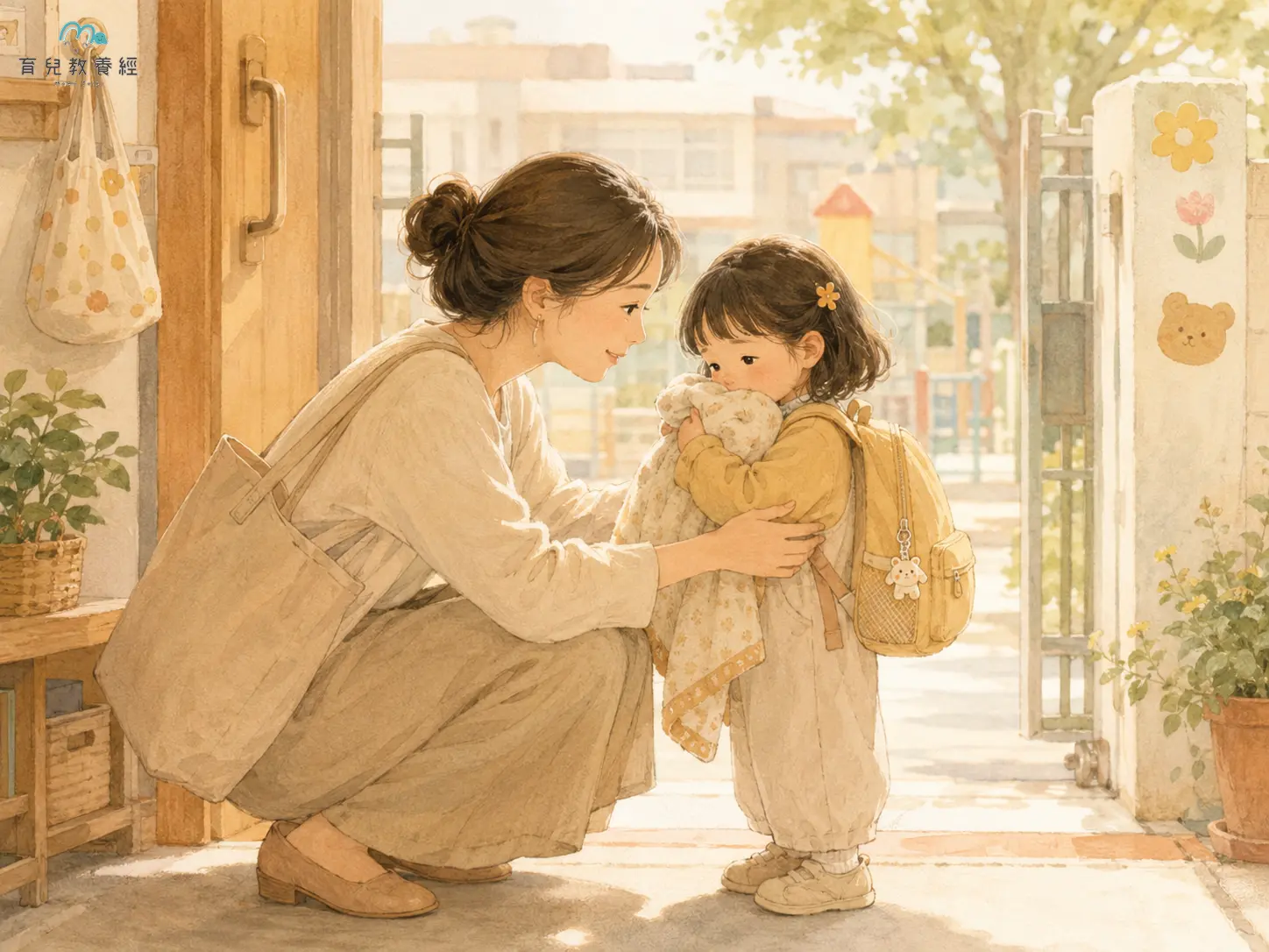 孩子早上抱著棉被不想上學